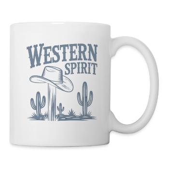 Western Spirit – Vintage Cowboy - Tasse - Weiß - Rechts