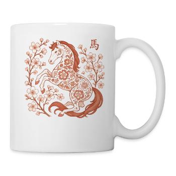 Chinese Women's New Year in the Year of the Horse - Mug - white - Right
