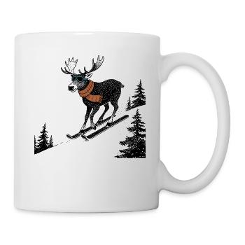 Pentes Moose - Mug blanc - blanc - Droite