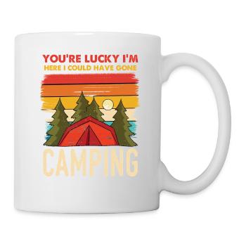 Camping Retro Sunset - Mug - white - Right