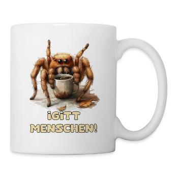 Kaffee Spinnenwitz - Tasse - Weiß - Rechts