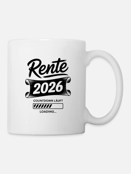 Rente2026 Countdown Laden - Tasse - Weiß