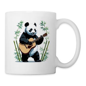 Panda guitarist in the bamboo forest - Mug - white - Right