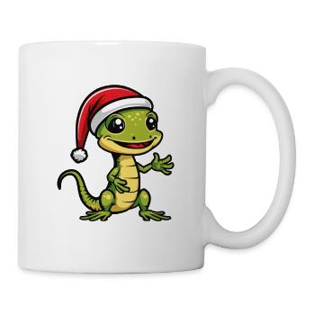 Lizard Christmas Gecko - Mug - white - Right