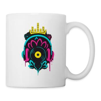 Musique Casque vinyle Krone Beat - Mug blanc - blanc - Droite