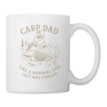 Papa carpe : plus cool que les papas normaux - Mug blanc - blanc - Droite