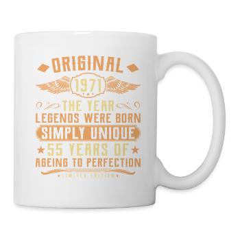 Original 1971 Vintage Legend 55th Birthday - Mug - white - Right