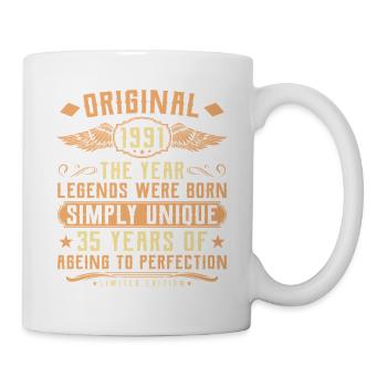 Original 1991 Vintage Légende 35ème Anniversaire - Mug blanc - blanc - Droite