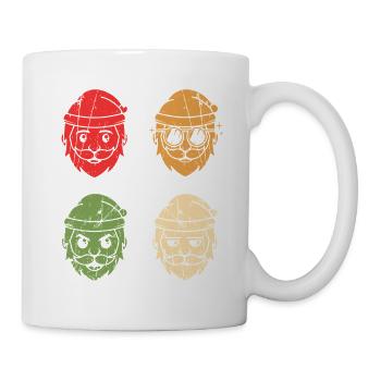 Weihnachtsmann Weihnachtsbaum Weihnachten - Tasse - Weiß - Rechts