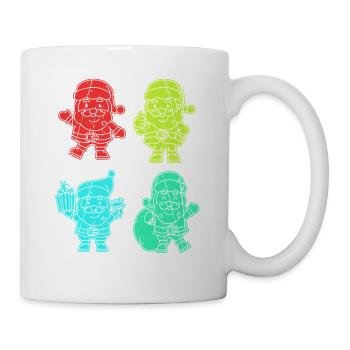 Weihnachtsmann Weihnachtsbaum Weihnachten - Tasse - Weiß - Rechts