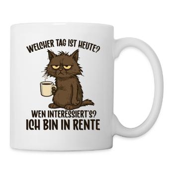 Pension, retraité, retraitée, retraite, drôle - Mug blanc - blanc - Droite