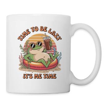 Temps pour être paresseux Grenouille Détente - Mug blanc - blanc - Droite