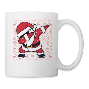 Weihnachts-Hässlicher Pullover Dab Santa's Weihnachtsgeschenk - Tasse - Weiß - Rechts