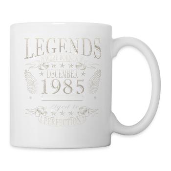 Cadeau d’anniversaire de décembre 1985 - Mug blanc - blanc - Droite