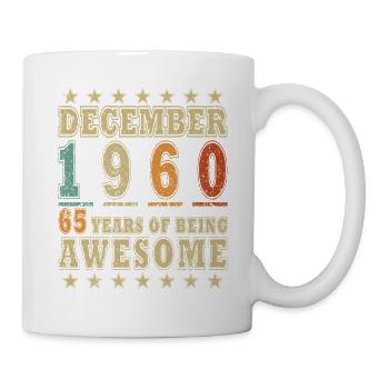 Décembre 1960 | Anniversaire 1960 Millésime Décembre - Mug blanc - blanc - Droite