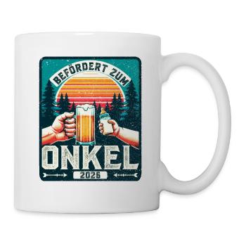 Oncle en devenir promu oncle 2026 - Mug blanc - blanc - Droite