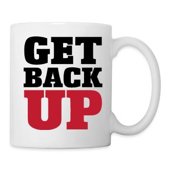 Judo Graphic Get Back Up - Mug - white - Right