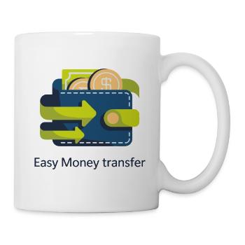 Cash Flow Wallet Icon - Mug - white - Right