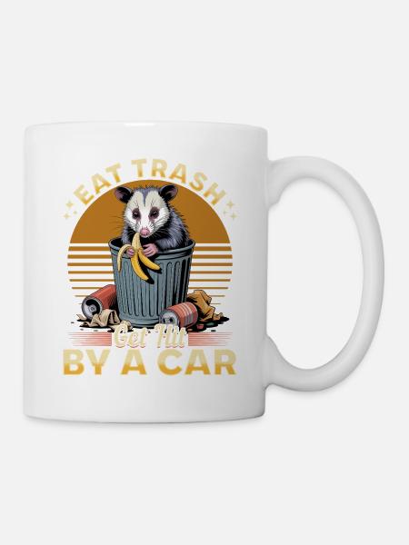 Funny Opossum - Tasse - Weiß