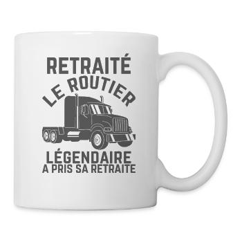 Legendary Retired Truck Driver End of Career Gift - Mug - white - Right