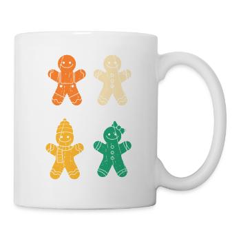 Weihnachtsmann Lebkuchen Weihnachten - Tasse - Weiß - Rechts