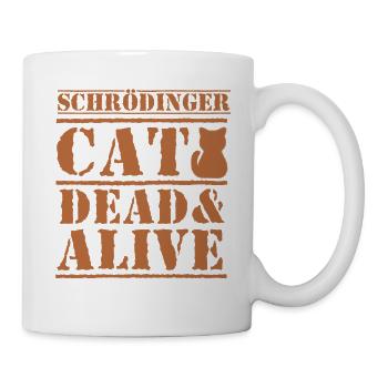 Le chat de Schrödinger - Mug blanc - blanc - Droite