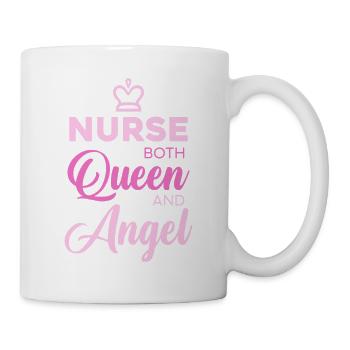 Nurse Queen Angel Typography - Mug - white - Right