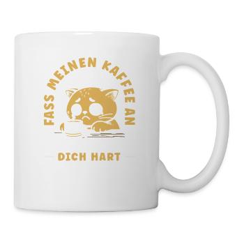 Funny Cat Coffee Saying Office Coffee Lover - Mug - white - Right