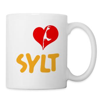 Vacances en mer du Nord J’ADORE SYLT Drôle - Mug blanc - blanc - Droite