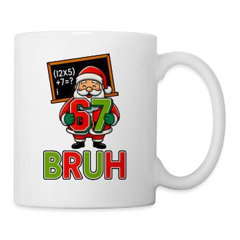 67 Bruh Santa Noël drôle 6 7 Meme Noël - Mug blanc - blanc - Droite