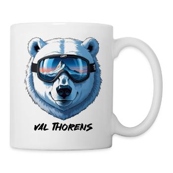 Cadeau Val Thorens Souvenir Ski 3 Vallées - Mug blanc - blanc - Droite