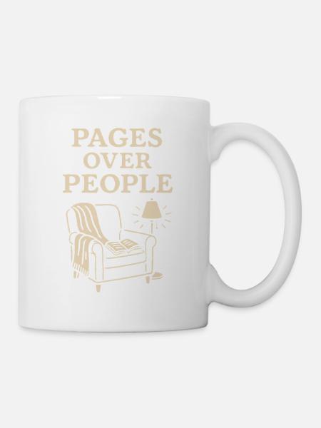 Bücherhafter, Gemütlicher - Tasse - Weiß
