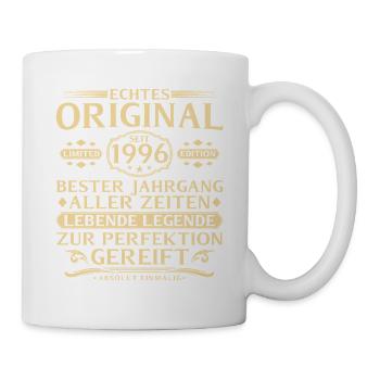 30. Geburtstag Echtes Original seit 1996 - Tasse - Weiß - Rechts