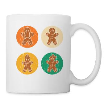 Weihnachtsmann Lebkuchen Weihnachten - Tasse - Weiß - Rechts