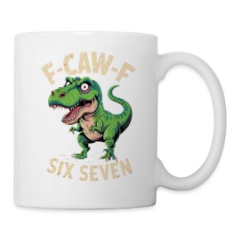 Kräischen Dino Sechs Sieben - Tasse - Weiß - Rechts
