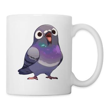 Tauben Taube - Tasse - Weiß - Rechts