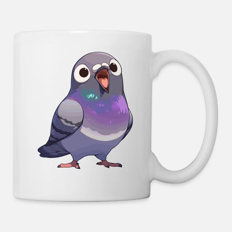 Tauben Taube - Tasse - Weiß