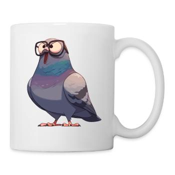 Tauben Taube - Tasse - Weiß - Rechts