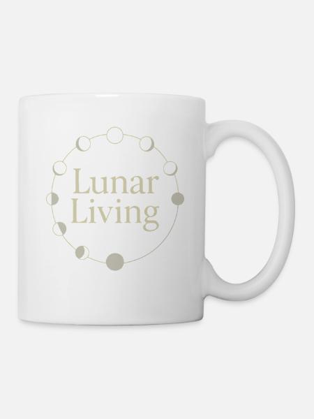 Mondzyklus Mondgöttin Absichtlich - Tasse - Weiß