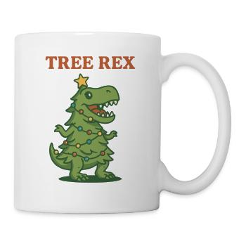 Tree Rex Design familial de Noël drôle - Mug blanc - blanc - Droite