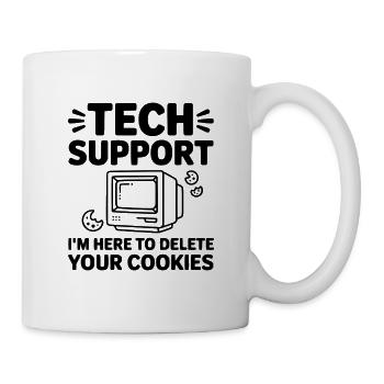Support technique Je suis là pour supprimer vos cookies - Mug blanc - blanc - Droite