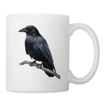 Raven Crow Bird - Mug - white - Right