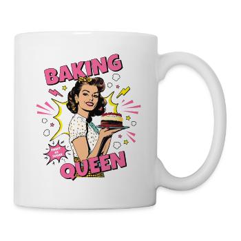 Baking Cake Baking Queen Baking Fairy Baker Pop Art - Mug - white - Right