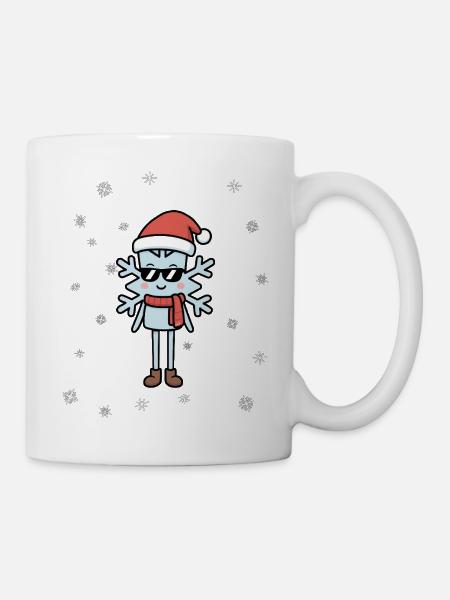 Bereit fürs Chaos Weihnachtsdesign - Tasse - Weiß