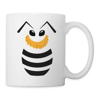 I'm a Bee in a Big yellow Shirt - Mug - white - Right