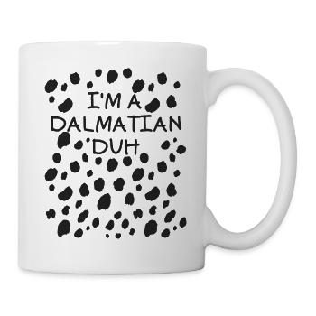Ich bin ein Dalmatiner, na klar! Halloween-Kostüm  - Tasse - Weiß - Rechts