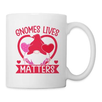 Costume de gnome de jardin Gnomes Lives Matters Gnome - Mug blanc - blanc - Droite
