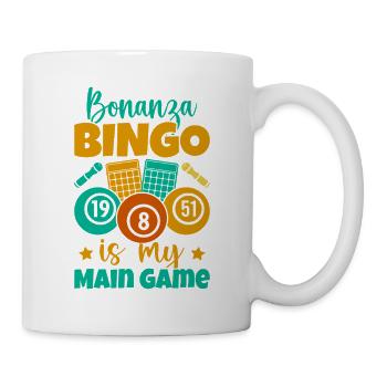 Bingo Game Bonanza Is My Game Bingo - Mug - white - Right