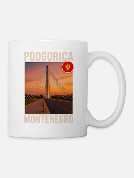 Podgorica Montenegro - Tasse - Weiß
