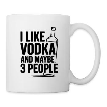 J’aime la vodka et peut-être trois personnes - Mug blanc - blanc - Droite